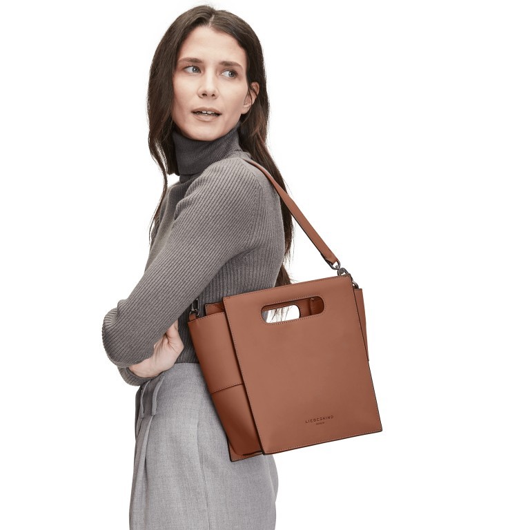 Handtasche Olivia Tote Small City Brown, Farbe: braun, Marke: Liebeskind Berlin, EAN: 4064657061025, Abmessungen in cm: 22.5x27x12.5, Bild 3 von 5
