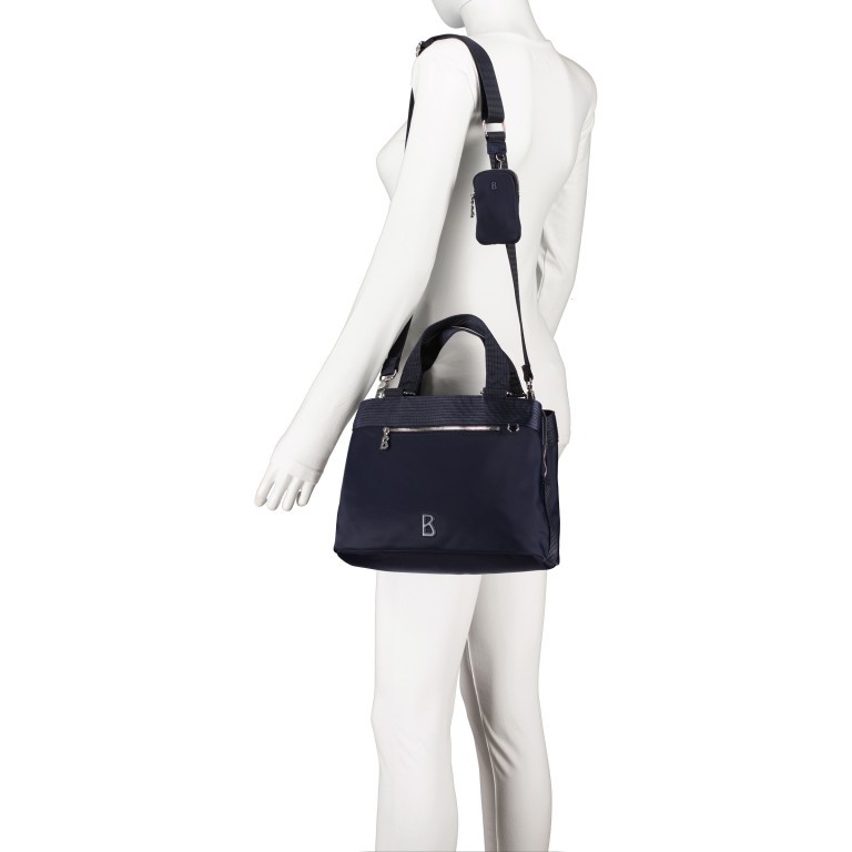 Handtasche Verbier-Play Lois Dark Blue, Farbe: blau/petrol, Marke: Bogner, EAN: 4053533931439, Abmessungen in cm: 28.5x20x12, Bild 5 von 8