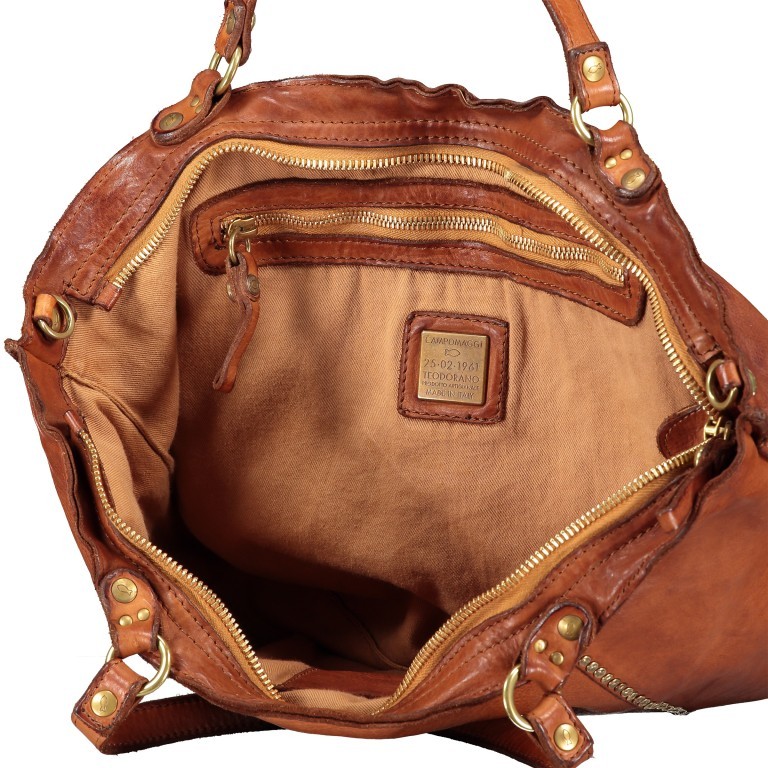 Handtasche Cognac, Farbe: cognac, Marke: Campomaggi, EAN: 8054302728331, Bild 8 von 9