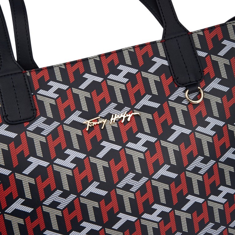 Handtasche Iconic Tote Corporation Monogram Print, Farbe: bunt, Marke: Tommy Hilfiger, EAN: 8720114663602, Abmessungen in cm: 43x32x14, Bild 4 von 4