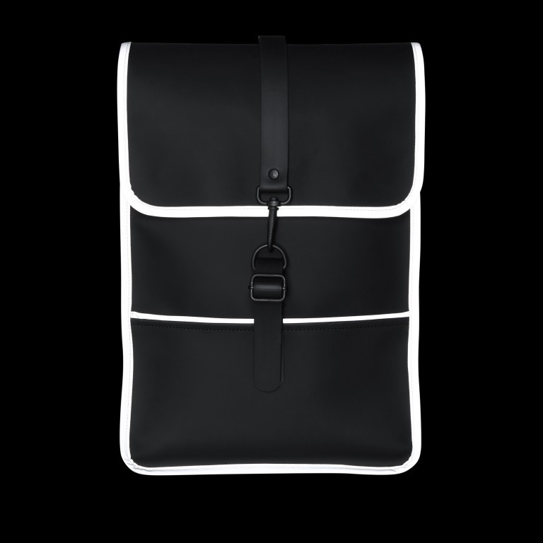 Rucksack Backpack Mini Black Reflective, Farbe: schwarz, Marke: Rains, EAN: 5711747478872, Abmessungen in cm: 27x39x8, Bild 2 von 7