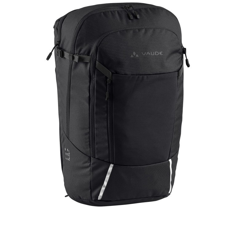 Fahrradtasche Cycle 28 II Rucksack Black, Farbe: schwarz, Marke: Vaude, EAN: 4062218194243, Abmessungen in cm: 32x54x25, Bild 1 von 8