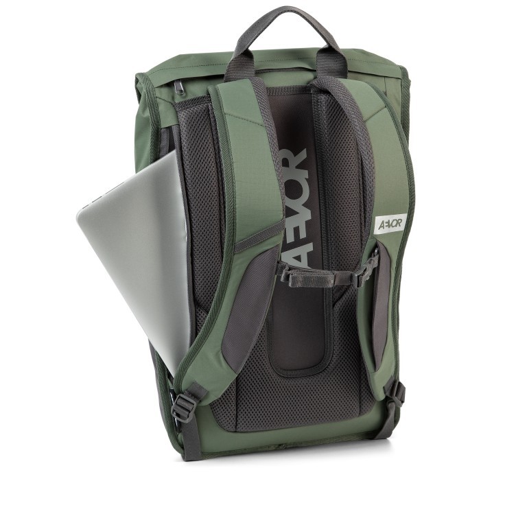 Rucksack Daypack Solid Matt Rip Moss, Farbe: grün/oliv, Marke: Aevor, EAN: 4057081115464, Abmessungen in cm: 34x48x14, Bild 5 von 12