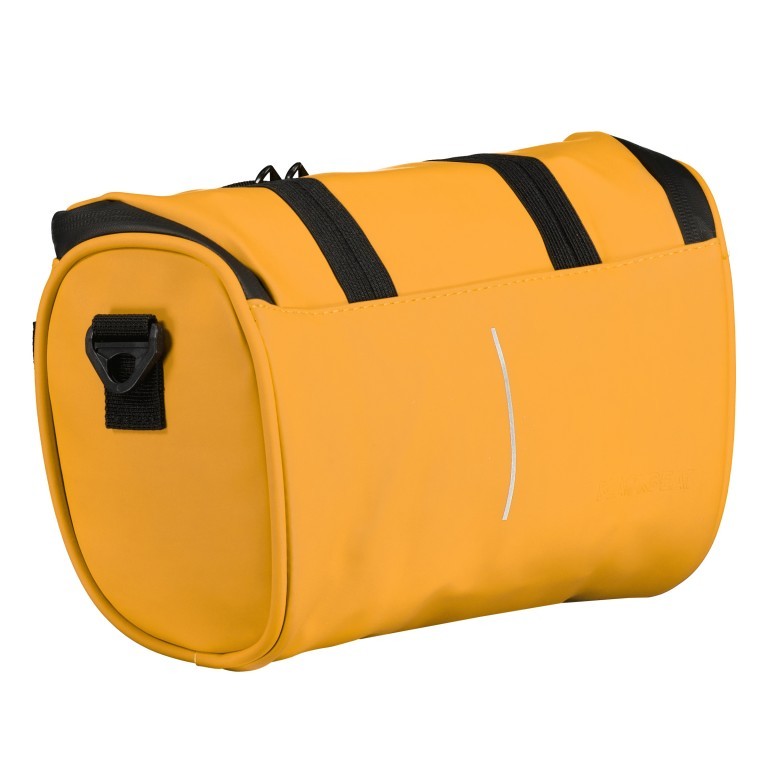Fahrradtasche mit Lenkerbefestigung Gelb, Farbe: gelb, Marke: Blackbeat, EAN: 8720088707036, Abmessungen in cm: 28x16x10, Bild 2 von 12