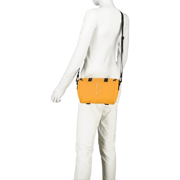 Fahrradtasche mit Lenkerbefestigung Gelb, Farbe: gelb, Marke: Blackbeat, EAN: 8720088707036, Abmessungen in cm: 28x16x10, Bild 6 von 12