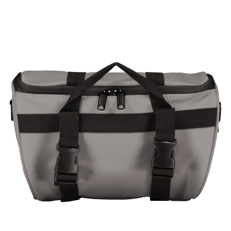 Fahrradtasche mit Lenkerbefestigung Grau, Farbe: grau, Marke: Blackbeat, EAN: 8720088707043, Abmessungen in cm: 28x16x10, Bild 3 von 12