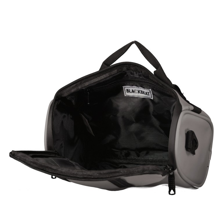Fahrradtasche mit Lenkerbefestigung Grau, Farbe: grau, Marke: Blackbeat, EAN: 8720088707043, Abmessungen in cm: 28x16x10, Bild 7 von 12