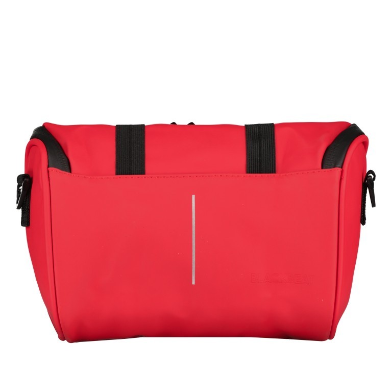 Fahrradtasche mit Lenkerbefestigung Rot, Farbe: rot/weinrot, Marke: Blackbeat, EAN: 8720088707029, Abmessungen in cm: 28x16x10, Bild 1 von 12