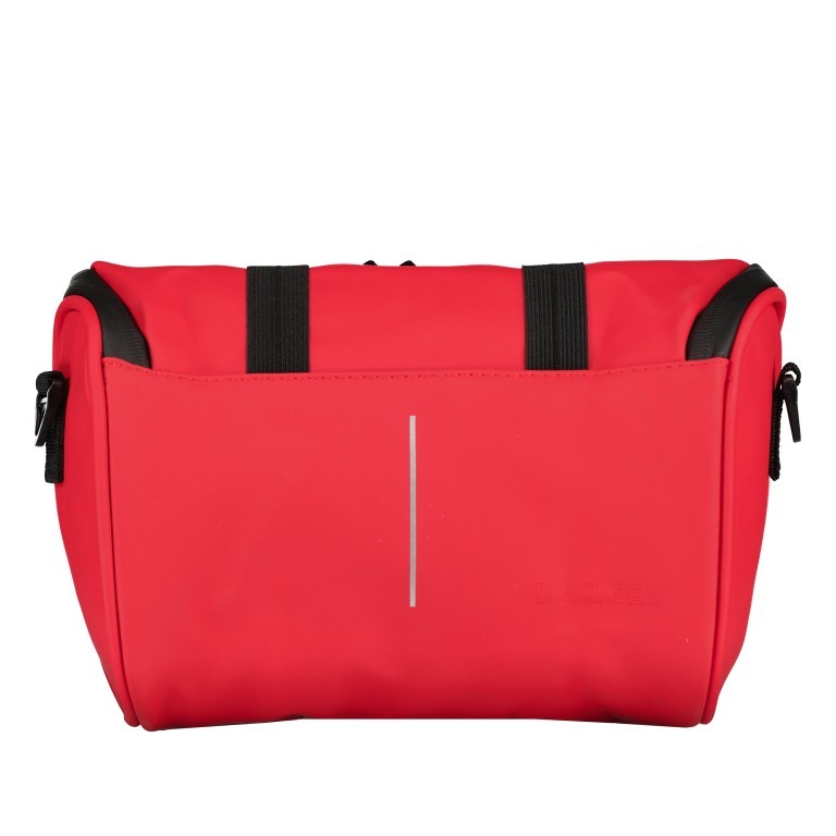 Fahrradtasche mit Lenkerbefestigung Rot, Farbe: rot/weinrot, Marke: Blackbeat, EAN: 8720088707029, Bild 1 von 12