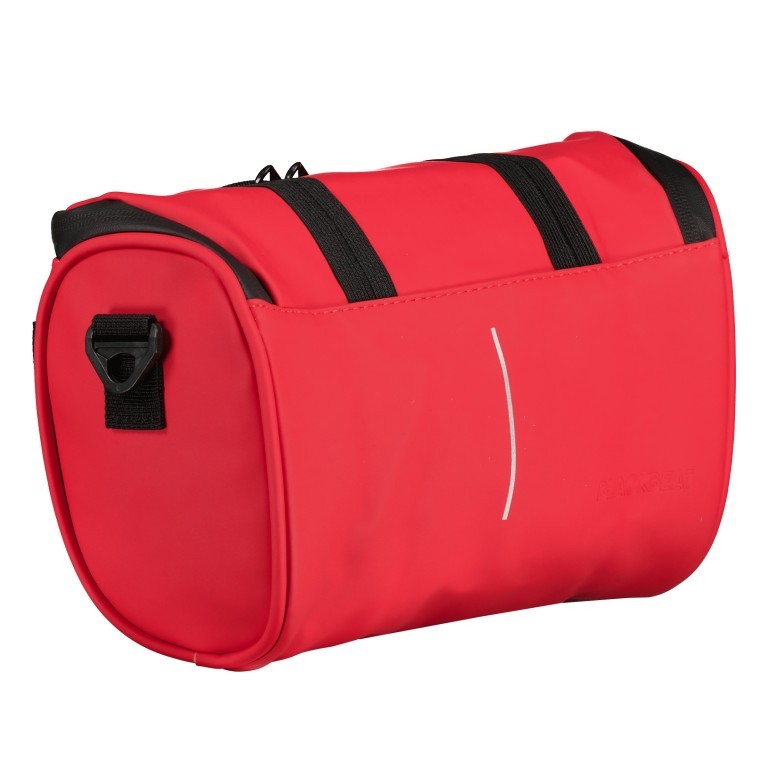 Fahrradtasche mit Lenkerbefestigung Rot, Farbe: rot/weinrot, Marke: Blackbeat, EAN: 8720088707029, Abmessungen in cm: 28x16x10, Bild 2 von 12