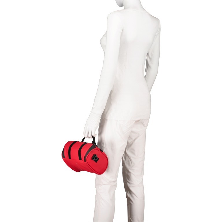 Fahrradtasche mit Lenkerbefestigung Rot, Farbe: rot/weinrot, Marke: Blackbeat, EAN: 8720088707029, Abmessungen in cm: 28x16x10, Bild 4 von 12