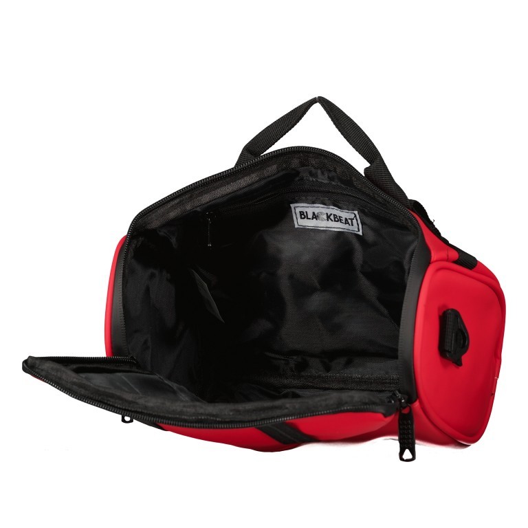 Fahrradtasche mit Lenkerbefestigung Rot, Farbe: rot/weinrot, Marke: Blackbeat, EAN: 8720088707029, Abmessungen in cm: 28x16x10, Bild 7 von 12