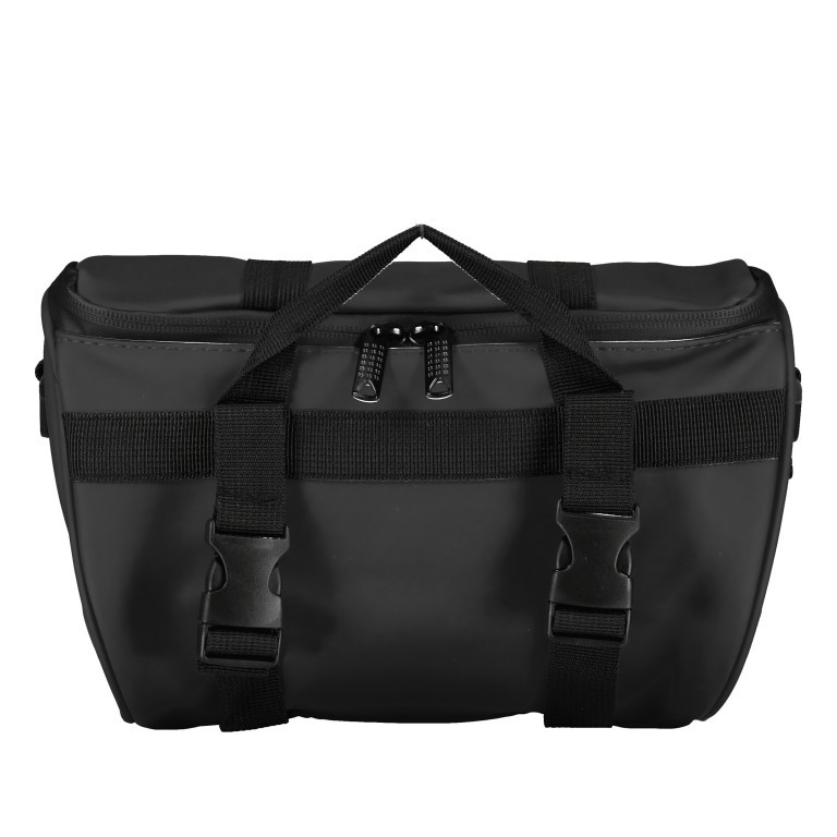 Fahrradtasche mit Lenkerbefestigung Schwarz, Farbe: schwarz, Marke: Blackbeat, EAN: 8720088707012, Abmessungen in cm: 28x16x10, Bild 3 von 12