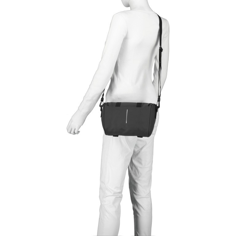 Fahrradtasche mit Lenkerbefestigung Schwarz, Farbe: schwarz, Marke: Blackbeat, EAN: 8720088707012, Abmessungen in cm: 28x16x10, Bild 6 von 12