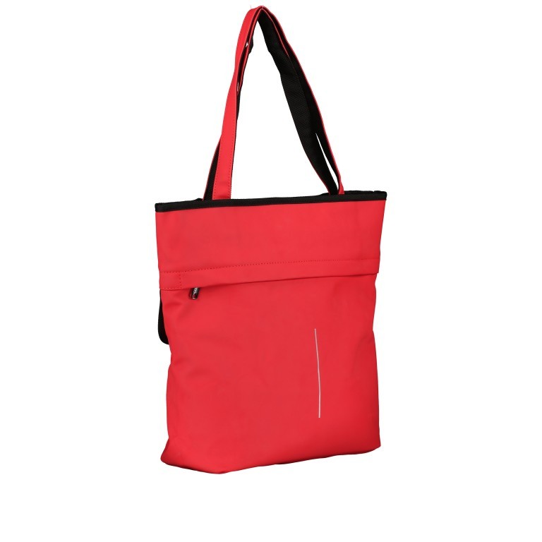 Fahrradtasche Shopper mit Gepäckträgerbefestigung Rot, Farbe: rot/weinrot, Marke: Blackbeat, EAN: 8720088707067, Abmessungen in cm: 31x37x14, Bild 2 von 8