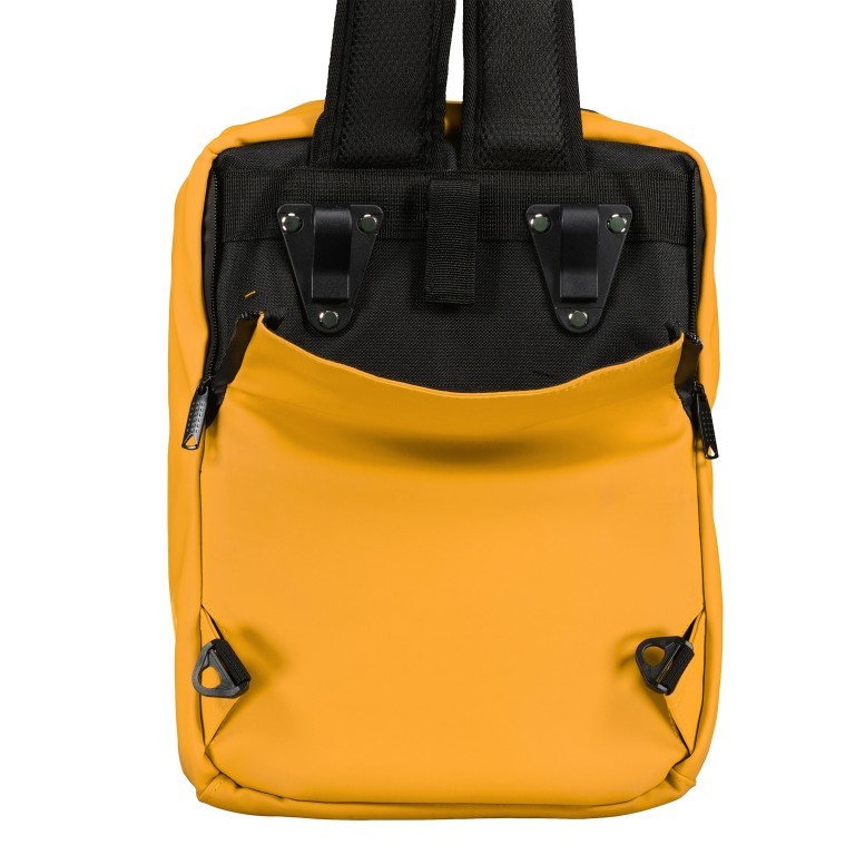 Fahrradtasche Rucksack mit Gepäckträgerbefestigung Gelb, Farbe: gelb, Marke: Blackbeat, EAN: 8720088707159, Abmessungen in cm: 26x35x10, Bild 5 von 10
