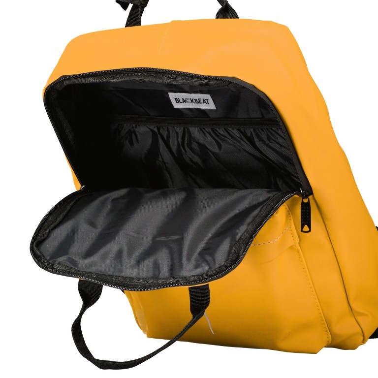 Fahrradtasche Rucksack mit Gepäckträgerbefestigung Gelb, Farbe: gelb, Marke: Blackbeat, EAN: 8720088707159, Abmessungen in cm: 26x35x10, Bild 8 von 10