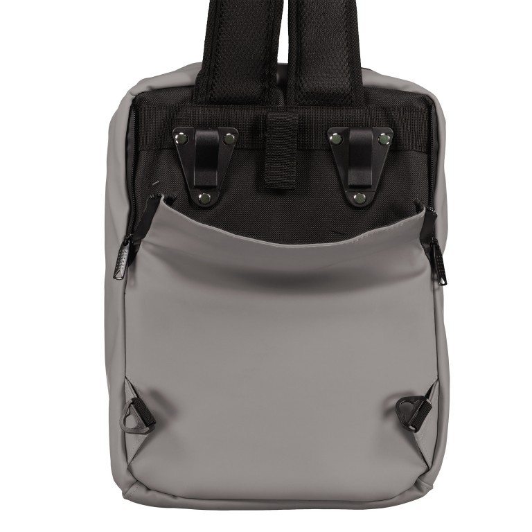 Fahrradtasche Rucksack mit Gepäckträgerbefestigung Grau, Farbe: grau, Marke: Blackbeat, EAN: 8720088707166, Abmessungen in cm: 26x35x10, Bild 5 von 10