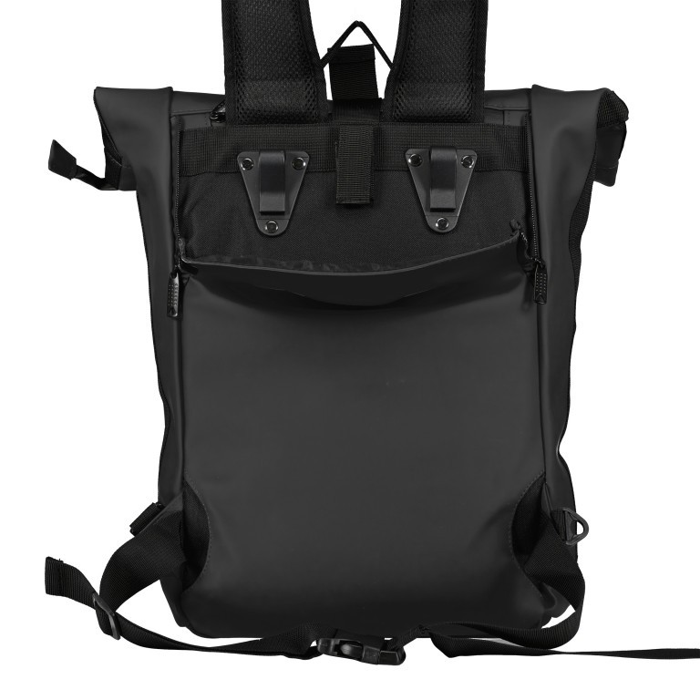 Fahrradtasche Rucksack mit Gepäckträgerbefestigung Schwarz, Farbe: schwarz, Marke: Blackbeat, EAN: 8720088707173, Abmessungen in cm: 29x45x11, Bild 5 von 12