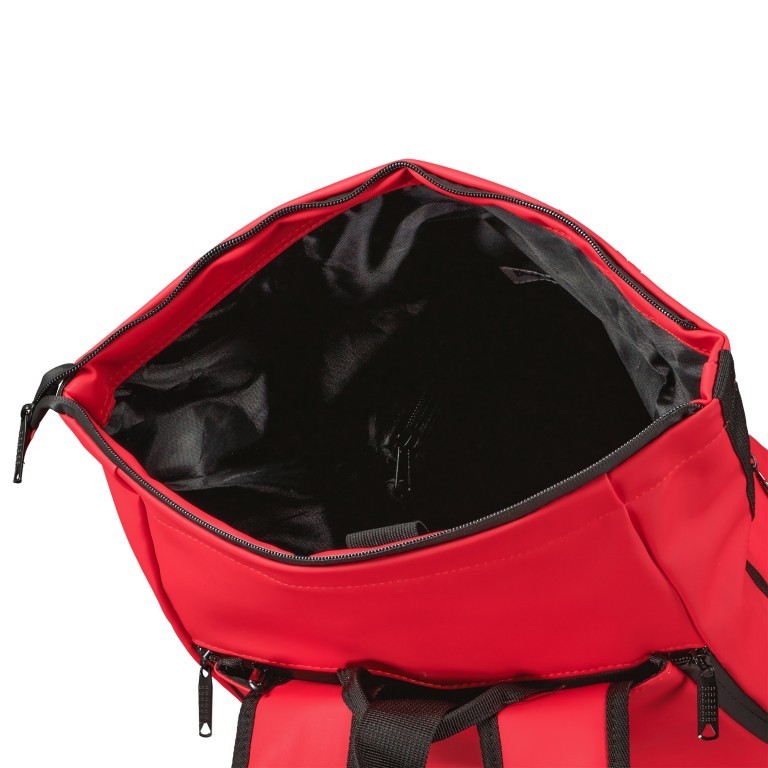 Fahrradtasche Rucksack mit Gepäckträgerbefestigung Rot, Farbe: rot/weinrot, Marke: Blackbeat, EAN: 8720088707180, Abmessungen in cm: 29x45x11, Bild 10 von 12