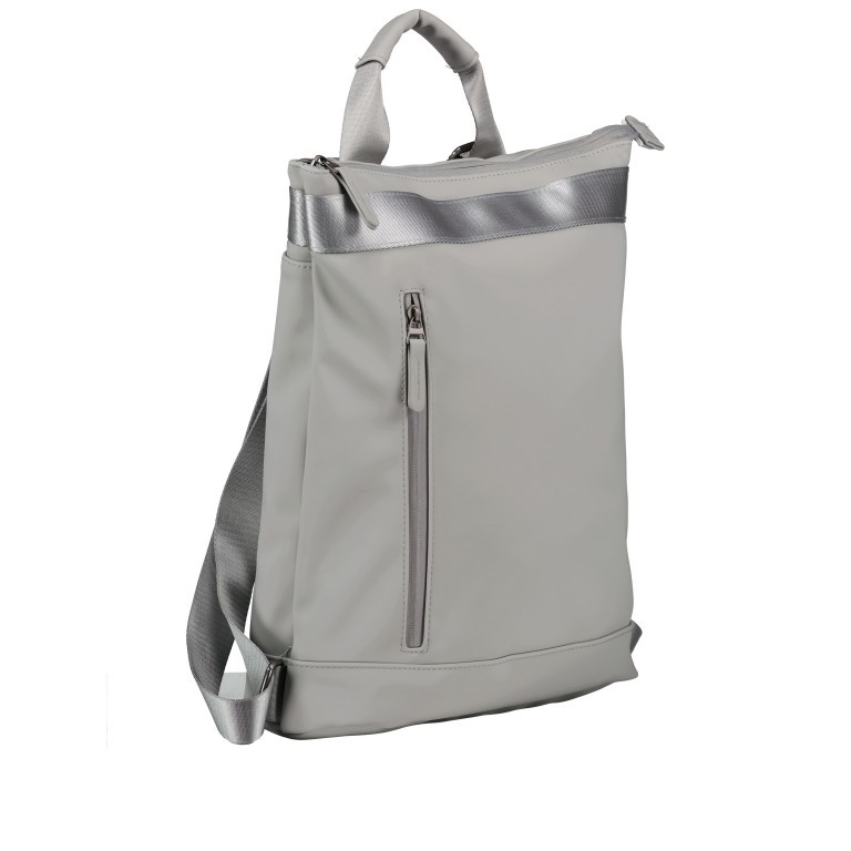 Rucksack Anna Light Grey, Farbe: grau, Marke: Blackbeat, EAN: 4251672798795, Abmessungen in cm: 27.5x40x12, Bild 2 von 6