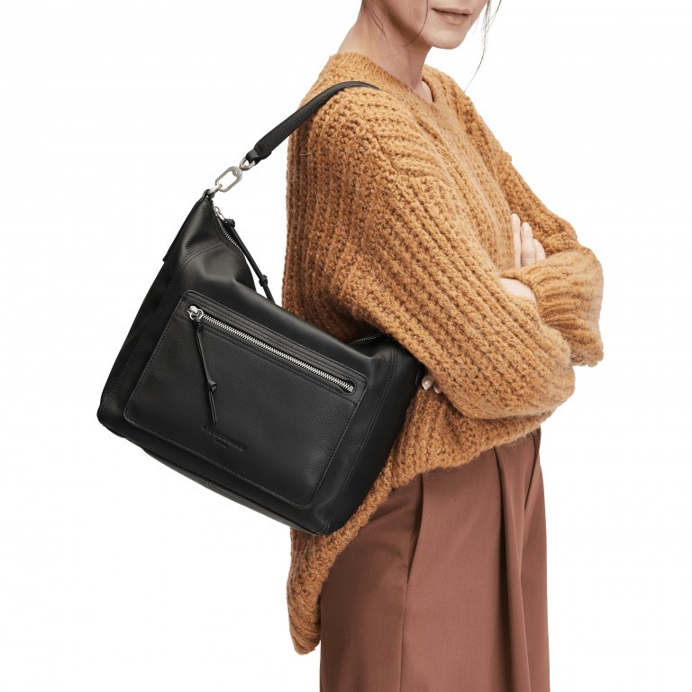 Beuteltasche Basic Feli Hobo M Black, Farbe: schwarz, Marke: Liebeskind Berlin, EAN: 4058629151647, Bild 3 von 7