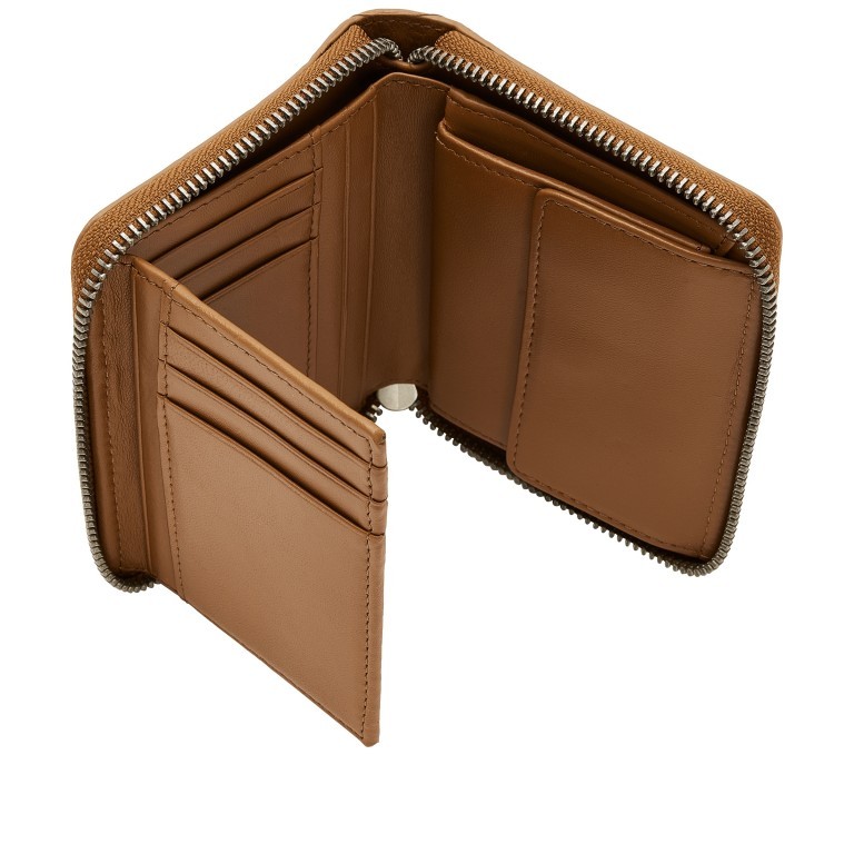 Geldbörse Basic Conny Kroko mit RFID-Schutz Golden Amber, Farbe: cognac, Marke: Liebeskind Berlin, EAN: 4064657290739, Abmessungen in cm: 12.5x10x2.5, Bild 3 von 4