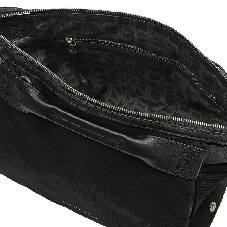 Handtasche Basic Gray Satchel S Black, Farbe: schwarz, Marke: Liebeskind Berlin, EAN: 4064657104326, Abmessungen in cm: 29x29x13, Bild 4 von 5