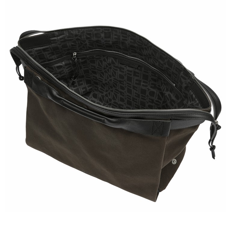 Tasche Gray Satchel L Nori Green, Farbe: grün/oliv, Marke: Liebeskind Berlin, EAN: 4064657104388, Abmessungen in cm: 36.5x35x15, Bild 4 von 5