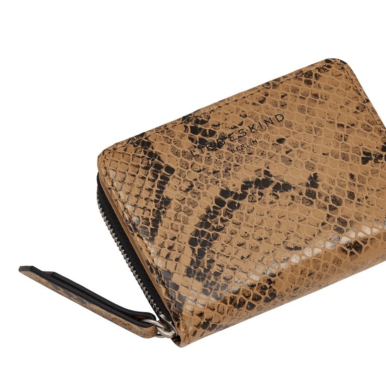 Geldbörse Alexis Snake Wallet Light Tan, Farbe: braun, Marke: Liebeskind Berlin, EAN: 4064657102506, Abmessungen in cm: 11x8x2, Bild 4 von 4