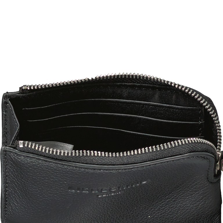Geldbörse Basic Lena Wallet Black, Farbe: schwarz, Marke: Liebeskind Berlin, EAN: 4064657102605, Abmessungen in cm: 11.5x8.5x1, Bild 3 von 3