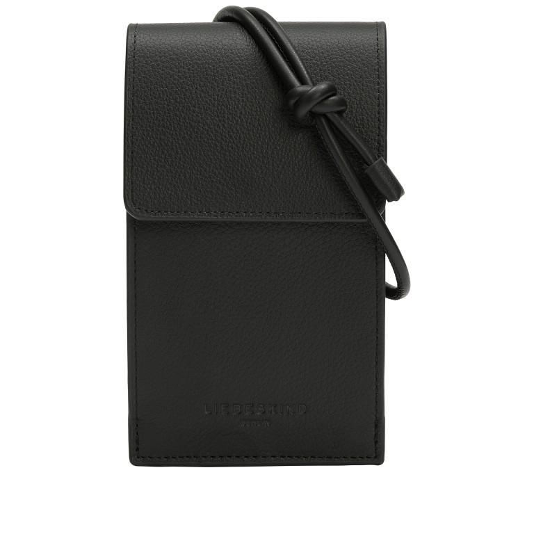 Handytasche Basic Mobile Pouch Black, Farbe: schwarz, Marke: Liebeskind Berlin, EAN: 4064657102674, Abmessungen in cm: 10x17x3, Bild 1 von 5