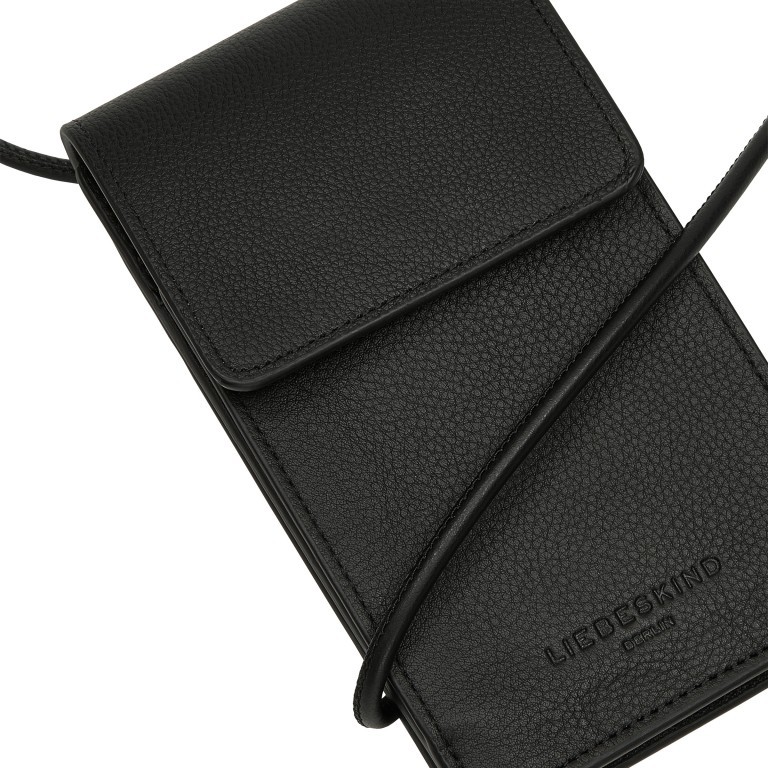 Handytasche Basic Mobile Pouch Black, Farbe: schwarz, Marke: Liebeskind Berlin, EAN: 4064657102674, Abmessungen in cm: 10x17x3, Bild 5 von 5