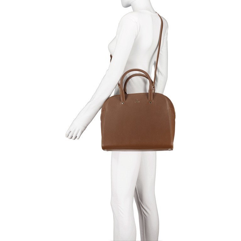 Handtasche Ivy 133-781 Dark Toffee Brown, Farbe: cognac, Marke: AIGNER, EAN: 4055539388378, Abmessungen in cm: 38.5x28x15, Bild 5 von 6