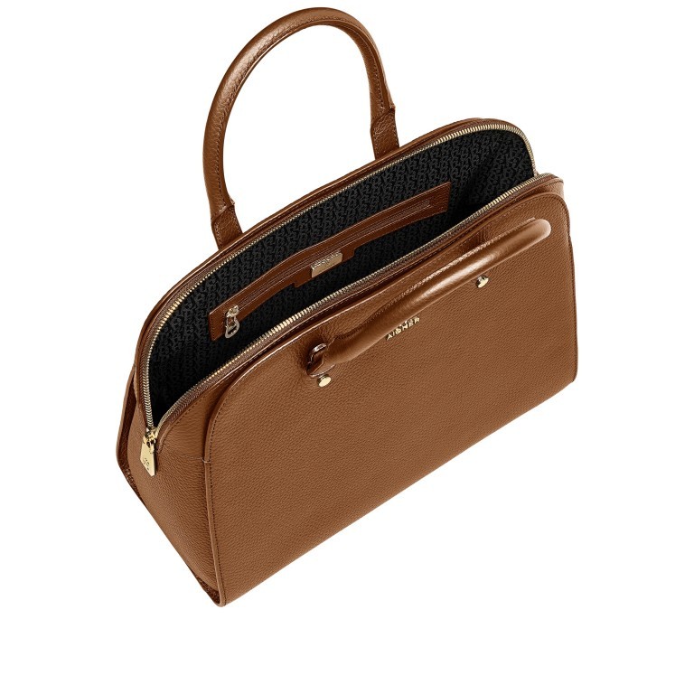 Handtasche Ivy 133-781 Dark Toffee Brown, Farbe: cognac, Marke: AIGNER, EAN: 4055539388378, Abmessungen in cm: 38.5x28x15, Bild 6 von 6