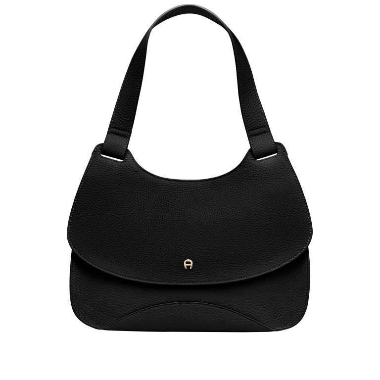 Umhängetasche Selma M Black, Farbe: schwarz, Marke: AIGNER, EAN: 4055539359446, Abmessungen in cm: 31.5x25x10, Bild 1 von 7