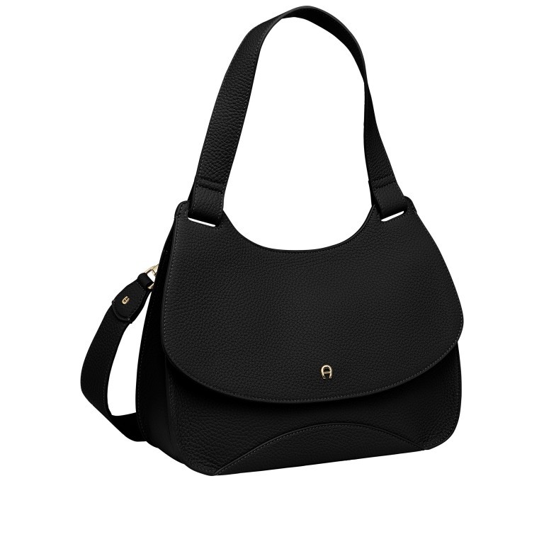 Umhängetasche Selma M Black, Farbe: schwarz, Marke: AIGNER, EAN: 4055539359446, Abmessungen in cm: 31.5x25x10, Bild 2 von 7