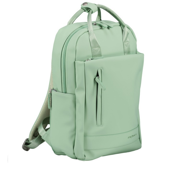 Rucksack RS62 Light Green, Farbe: grün/oliv, Marke: Franky, EAN: 4251672797569, Abmessungen in cm: 28x40x13, Bild 2 von 7