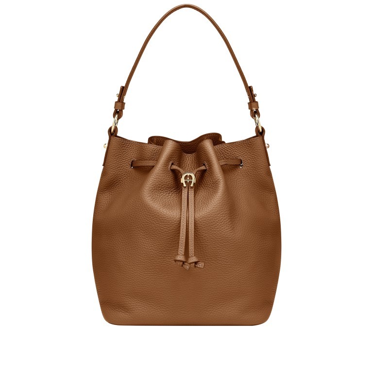 Beuteltasche L Tara 133-793 Dark Toffee Brown, Farbe: cognac, Marke: AIGNER, EAN: 4055539388446, Abmessungen in cm: 24x30x17, Bild 1 von 3