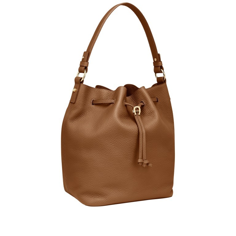 Beuteltasche L Tara 133-793 Dark Toffee Brown, Farbe: cognac, Marke: AIGNER, EAN: 4055539388446, Abmessungen in cm: 24x30x17, Bild 2 von 3