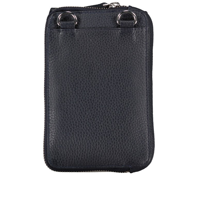 Umhängetasche / Handytasche Dunkelblau, Farbe: blau/petrol, Marke: Hausfelder Manufaktur, EAN: 4065646007338, Abmessungen in cm: 12x18x3, Bild 3 von 6