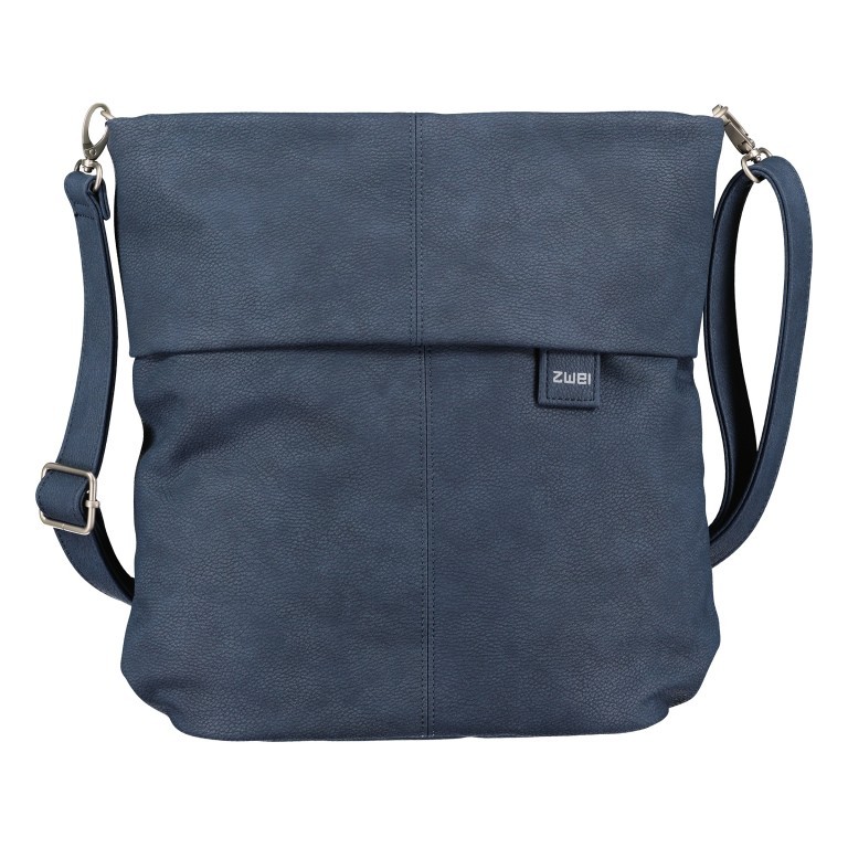 Umhängetasche Mademoiselle M12 Nubuk Blue, Farbe: blau/petrol, Marke: Zwei, EAN: 4250257911710, Abmessungen in cm: 32x31x13, Bild 1 von 9