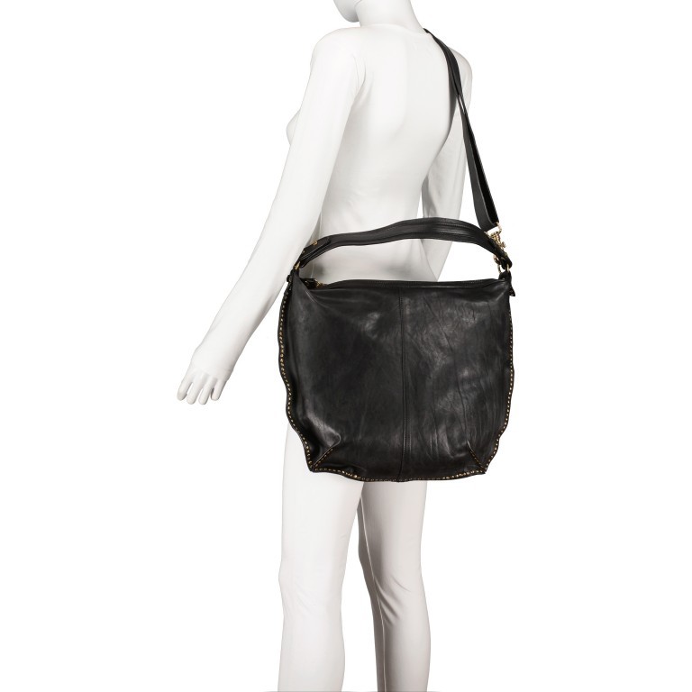 Beuteltasche Campomaggi 20121-X1731.C1502 Black, Farbe: schwarz, Marke: Campomaggi, EAN: 8054302776158, Bild 6 von 7