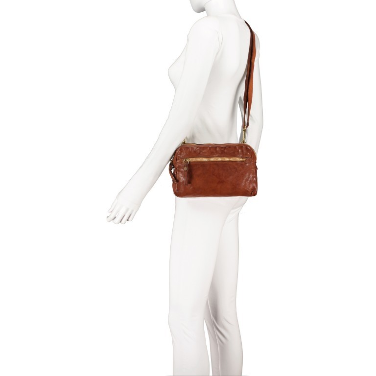 Umhängetasche Eugenia Cam Bag Cognac, Farbe: cognac, Marke: Campomaggi, EAN: 8054302798785, Abmessungen in cm: 24x15x6, Bild 5 von 6
