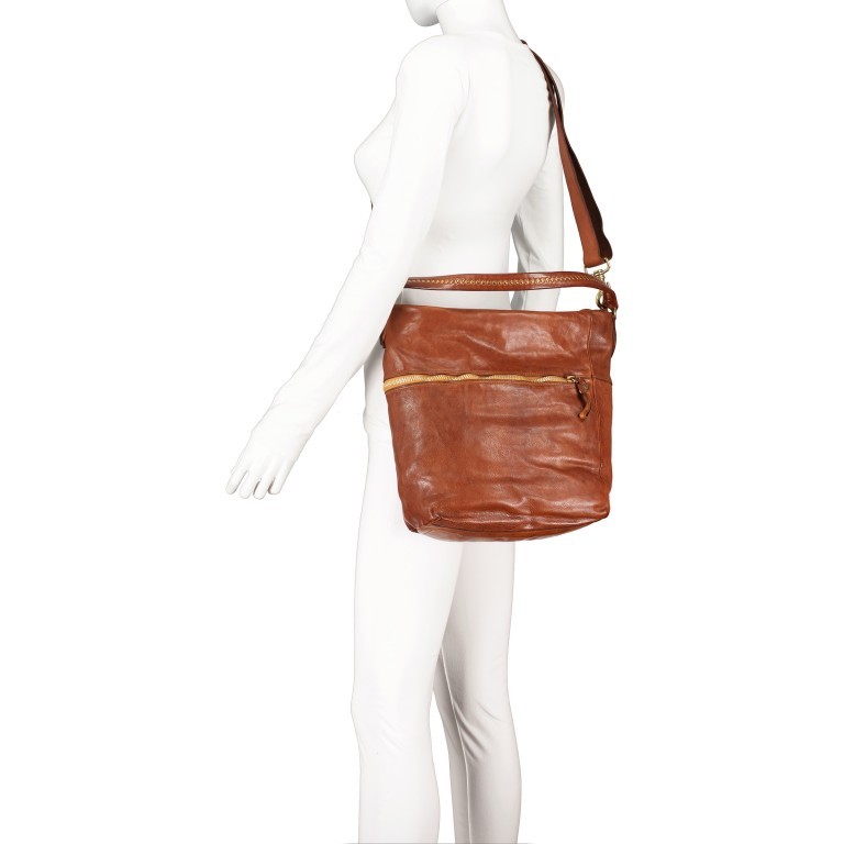 Beuteltasche Eugenia Cognac, Farbe: cognac, Marke: Campomaggi, EAN: 8054302782999, Bild 6 von 7