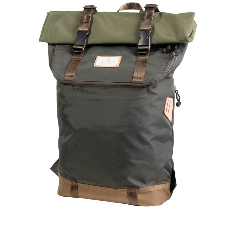 Rucksack Jungle Series Christopher mit Laptopfach 14 Zoll Volumen 18 Liter Olive Army, Farbe: grau, Marke: Doughnut, EAN: 4895222507569, Abmessungen in cm: 32x45x12.5, Bild 2 von 15