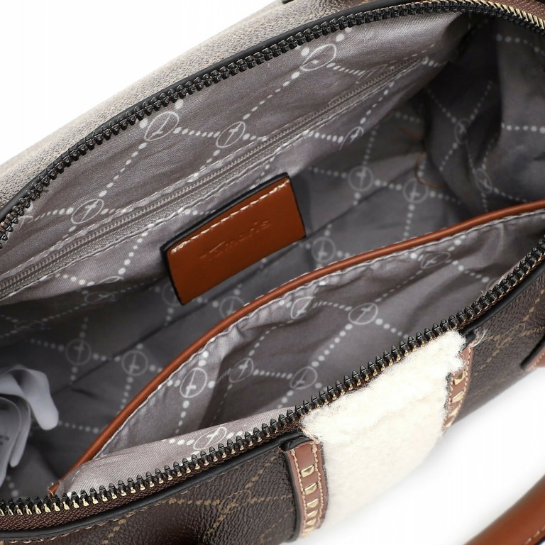 Handtasche Anastasia Teddy Brown Cognac, Farbe: braun, Marke: Tamaris, EAN: 4063512037922, Abmessungen in cm: 26x19x14, Bild 4 von 5