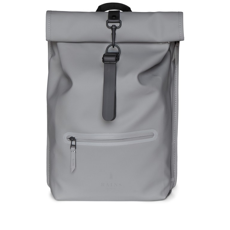 Rucksack Rolltop Rock, Farbe: grau, Marke: Rains, EAN: 5711747478971, Bild 1 von 5