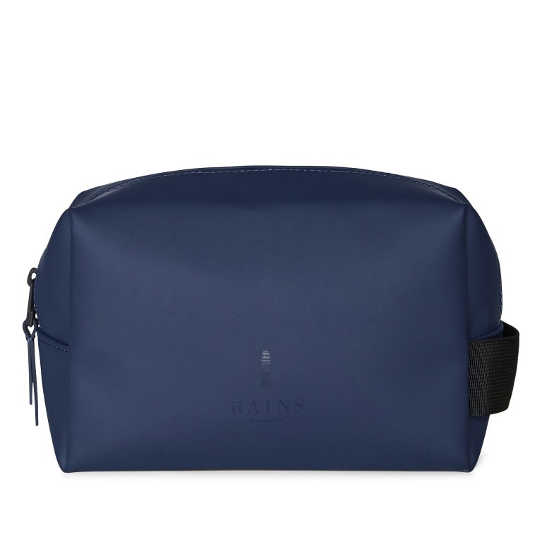 Kulturbeutel Wash Bag Small Blue, Farbe: blau/petrol, Marke: Rains, EAN: 5711747419332, Abmessungen in cm: 21x13x11, Bild 1 von 5