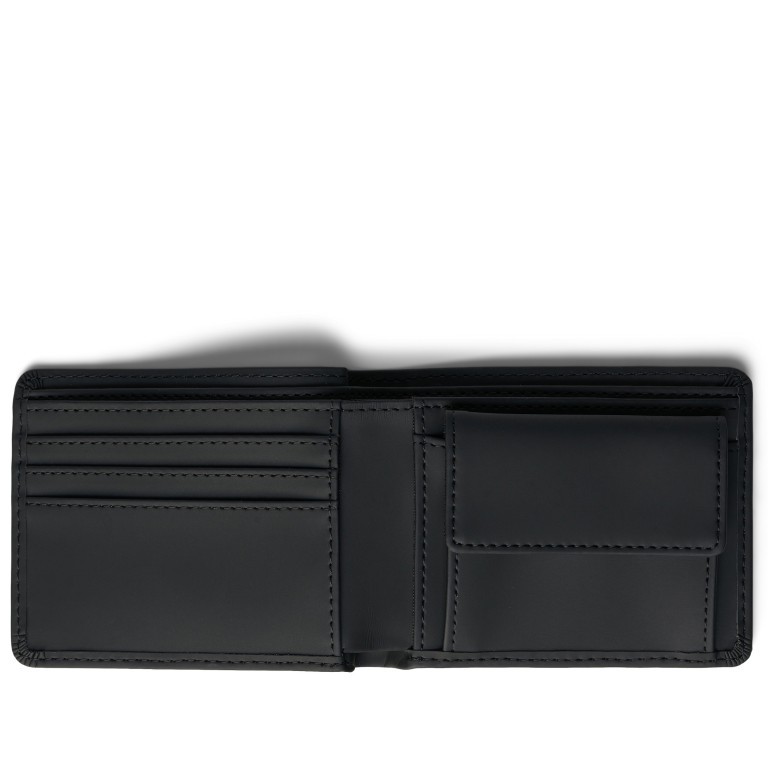 Geldbörse Folded Wallet Black, Farbe: schwarz, Marke: Rains, EAN: 5711747464134, Abmessungen in cm: 11x8.8x2, Bild 5 von 6